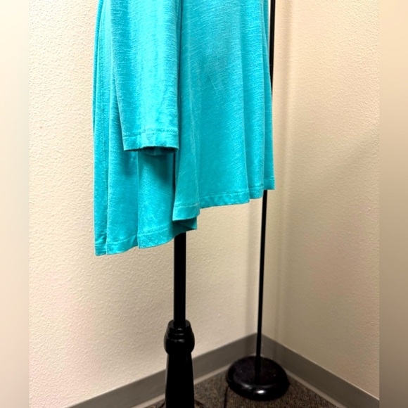 Soft Surroundings Blue Long Sleeve Fitted V Neck  Tunic size Small - Picture 5 of 8